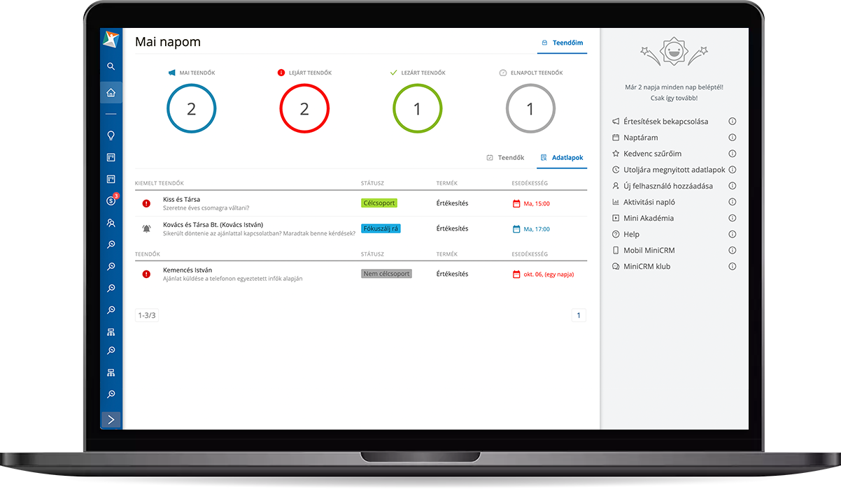 crm rendszer